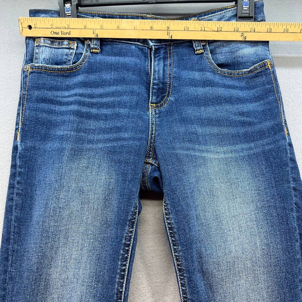 Miss Me Women's Ankle Skinny Size 27 (4) Medium Denim Wash Embroidered Ankles - Picture 2 of 12